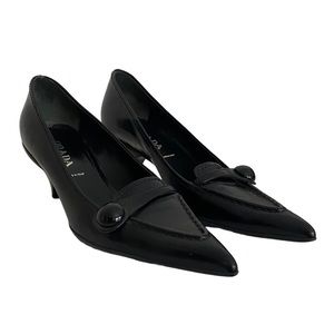 Prada Pointed Toe Kitten Heel Shoes Size 7.5